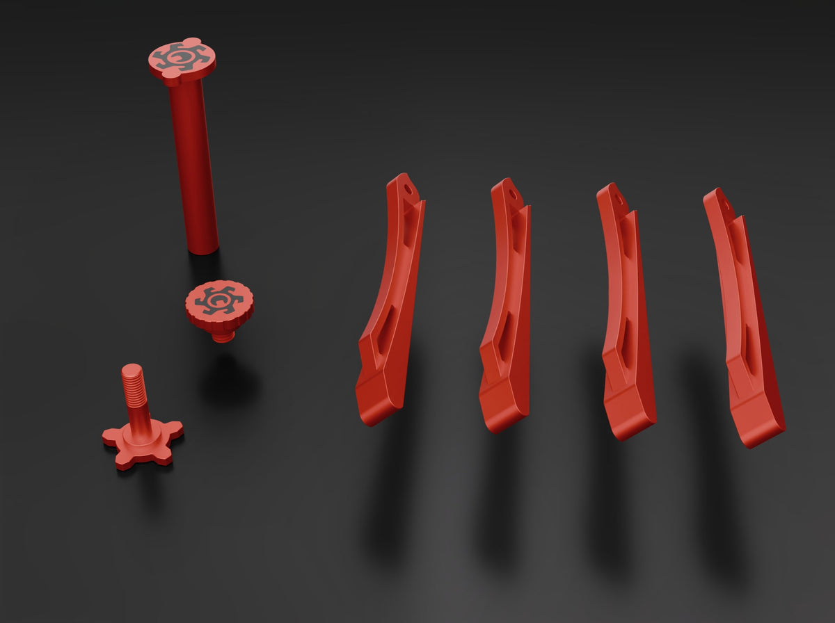 Aluminium Set · Revolut 8 — Red · Black Logo