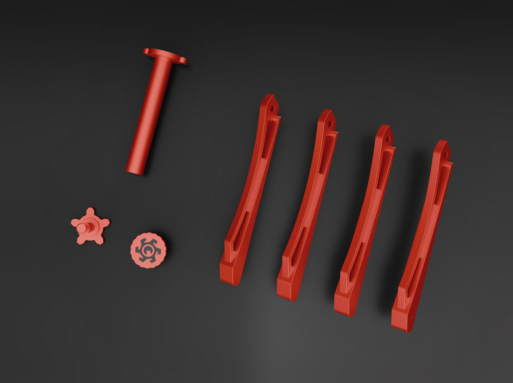 Aluminium Set · Revolut 8 — Red · Black Logo